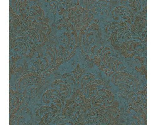 Vliestapete Metropolitan Stories 3 Ornament grün gold