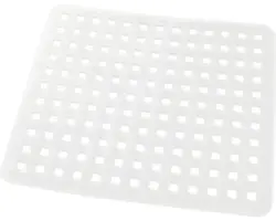 Spülbeckenmatte Quadro transparent 29x31,5 cm
