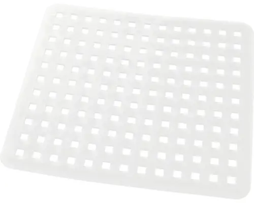 Spülbeckenmatte Quadro transparent 29x31,5 cm