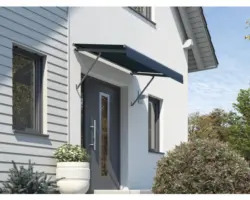 Vordach SCALA Gestell RAL 7016 anthrazitgrau 200x105 cm Stoff Dessin 6022