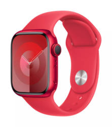 Смарт часовник Apple Watch 9 41mm RED/RED Band S/M mrxg3 , 1.69 , 41.00 , 64 , Apple S9 SiP 64-bit Dual Core