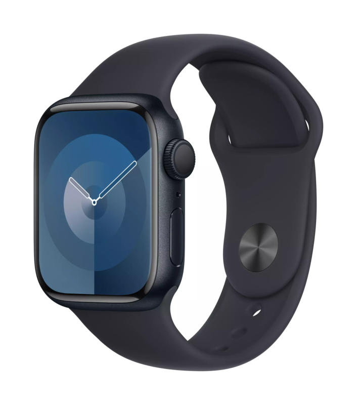 Смарт часовник Apple Watch 9 41mm Midnight/Midnight Band M/L mr8x3 , 1.69 , 41.00 , 64 , Apple S9 SiP 64-bit Dual Core