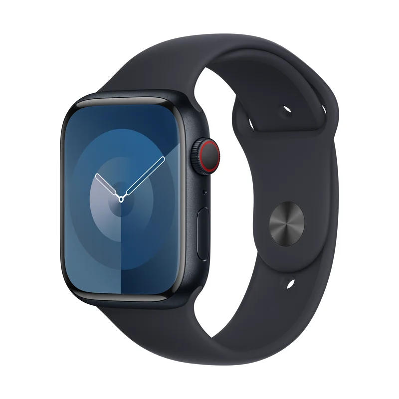 Смарт часовник Apple Watch 9 Cell 45mm Midnight/Midnight Band M/L mrmd3
