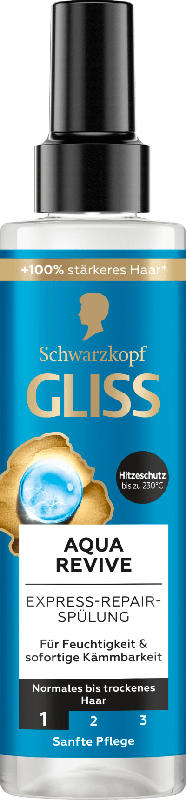 Schwarzkopf GLISS Sprüh-Conditioner Express-Repair Aqua Revive