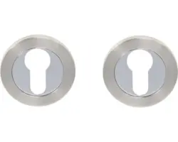 Rosette PZ Gisli Edelstahl satiniert glänzend