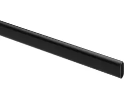 Schrankrohr oval 1000 mm Stahl schwarz