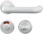 Hornbach Beschlag-Set Paula-R Kunststoff eloxiert WC-Stift 7 mm für WC + Bad weiß