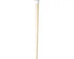 Tarrox Tischbein SCANDIA Ø 24-48 x 710 mm Holz buche weiß 1 Stück