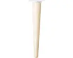 Hornbach Tarrox Möbelfuß SCANDIA Ø 24-48 x 300 mm Holz buche weiß 1 Stück