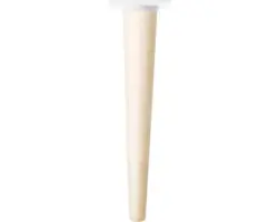 Tarrox Möbelfuß SCANDIA Ø 24-48 x 300 mm Holz buche weiß 1 Stück