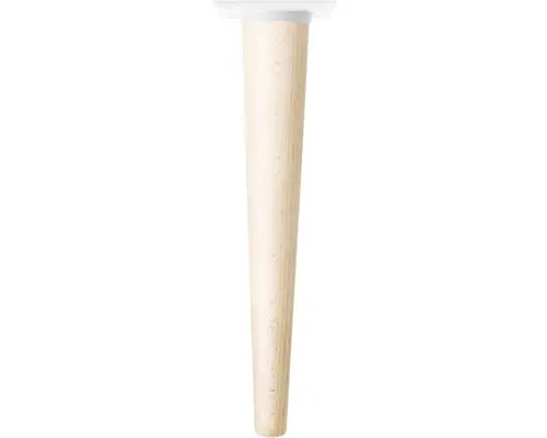 Tarrox Möbelfuß SCANDIA Ø 24-48 x 300 mm Holz buche weiß 1 Stück