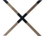 Hornbach Tarrox Tischbein CROSS 710x780 mm buche schwarz 1 Stück