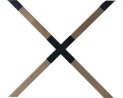 Tarrox Tischbein CROSS 710x780 mm buche schwarz 1 Stück