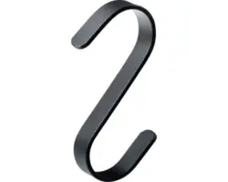 S-Haken Hettich 75x65x10 mm, 4 Stk., schwarz