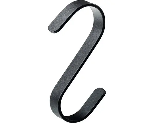 S-Haken Hettich 75x65x10 mm, 4 Stk., schwarz