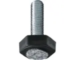 Hornbach Bodenausgleichsschraube mit Filz M10 x Ø 30 mm Stahl Kunststoff verzinkt schwarz 4 Stück
