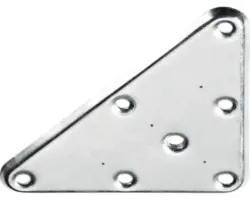 Montageplatte für Tischbeine M8 x 140 x 80 mm Stahl verzinkt
