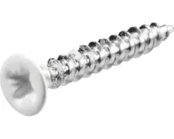 Senkkopf Pozidriv (PZ) Vollgewinde 3,5 x 25 mm weiß 50 Stück