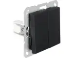 Hornbach Schalter Q-Link F-Line wechsel/wechsel unterputz schwarz