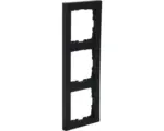 Hornbach Rahmen Q-Link F-Line 3-fach - senkrecht/waagerecht unterputz schwarz