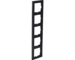 Hornbach Rahmen Q-Link F-Line 5-fach - senkrecht/waagerecht unterputz schwarz