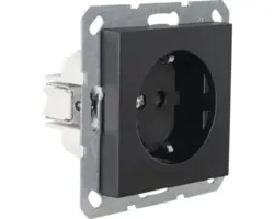 Steckdose Q-Link F-Line 1-fach - Schuko unterputz schwarz