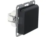 Hornbach Steckdose Q-Link F-Line 1-fach - Schuko - mit Deckel unterputz schwarz