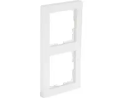 Rahmen Q-Link F-Line 2-fach - senkrecht/waagerecht unterputz polarweiß