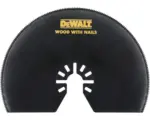 Hornbach DeWalt Multi-Tool Saegeblatt Segment 100mm DT20708-QZ mit Bi-Metall Verzahnung, sägt Holz, Holz mit Nägel, Kunststoffe und Gipskarton