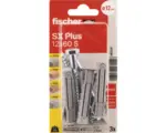 Hornbach Spreizdübel Fischer Befestigungssysteme SX Plus Ø 12 x 60 mm Kunststoff mit Schrauben, 3 Stück (567829)