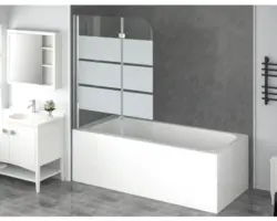 Badewannenfaltwand Form & Style Cabia 2-teilig 1120x1400 mm chrom