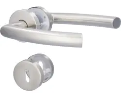 Rosettengarnitur Fair II edelstahl/satiniert BB für Zimmertüren