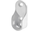Hornbach Halter für Kleiderstange oval metall/weiß 15x30 mm 30 Stück