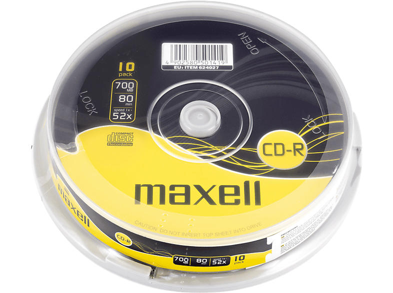 Maxell CD-R 80 10 Pack Spindel