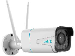 Reolink B5M11WA Überwachungskamera, 5 Megapixel, 5x Zoom, KI-Erkennung, IP 66, 30m Farb-Nachtsicht, WLAN, MicroSD, Weiß/Schwarz
