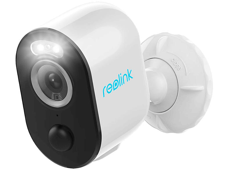 Reolink Argus 3 Plus Überwachungskamera, IP65, WLAN, WQHD, Nachtsicht, Cloud/MicroSD, Akku, Weiß/Schwarz