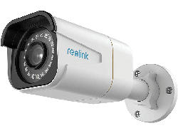 Reolink RLC-1010A Überwachungskamera, 5K Video, KI-Erkennung, IP66, Nachtsicht, PoE, MicroSD, Weiß/Schwarz