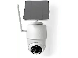 Nedis SmartLife Außenkamera (Anzahl Kameras: 1, für Außen, Nachtsichtfunktion, Batteriebetrieb, Weiß)