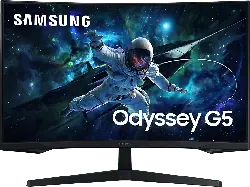 Samsung Odyssey G5 LS32CG552EU 32 Zoll Curved Gaming Monitor, QHD, 1 ms Reaktionszeit, 300 cd/m², 165 Hz, Schwarz