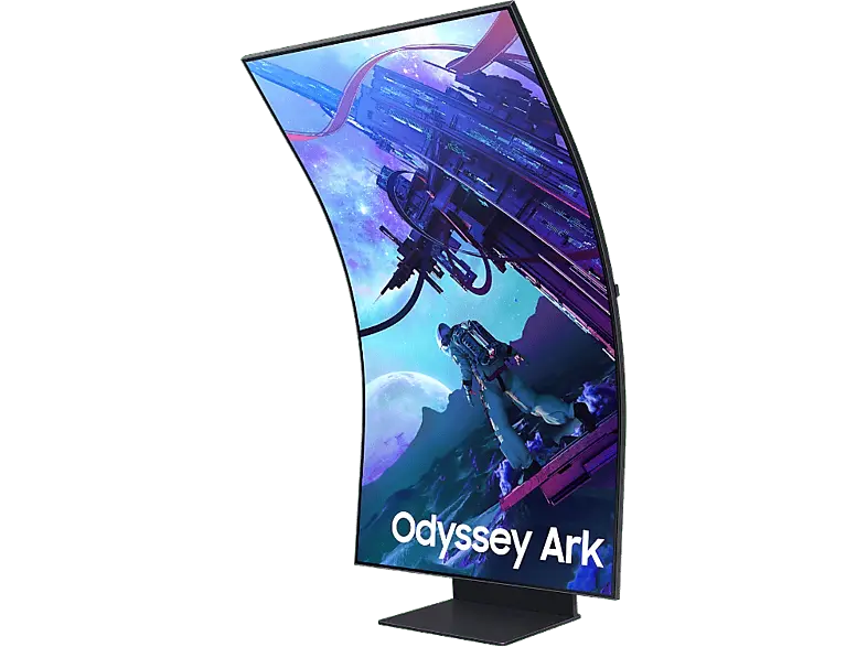 Samsung Odyssey Ark S55CG970NU 55 Zoll Gaming Monitor, OLED 4K, 1 ms Reaktionszeit, 600 cd/m², 165 Hz, Schwarz