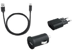 ISY Ladegerät Travel Charge Set USB C, schwarz (ITS-7000)