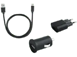 ISY Ladegerät Travel Charge Set USB C, schwarz (ITS-7000)