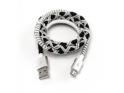 ISY Datenkabel Micro-USB, 1 Meter, Schwarz/Weiß (IUC-4100-SB-M)