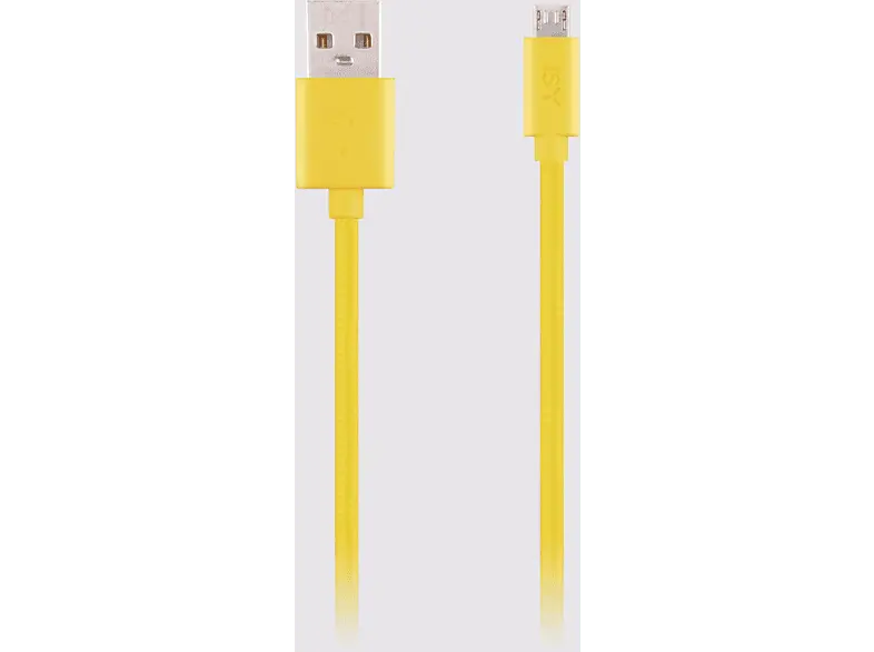 ISY Micro-USB Lade-/Datenkabel IFC-1800-YL-M, gelb; Ladekabel