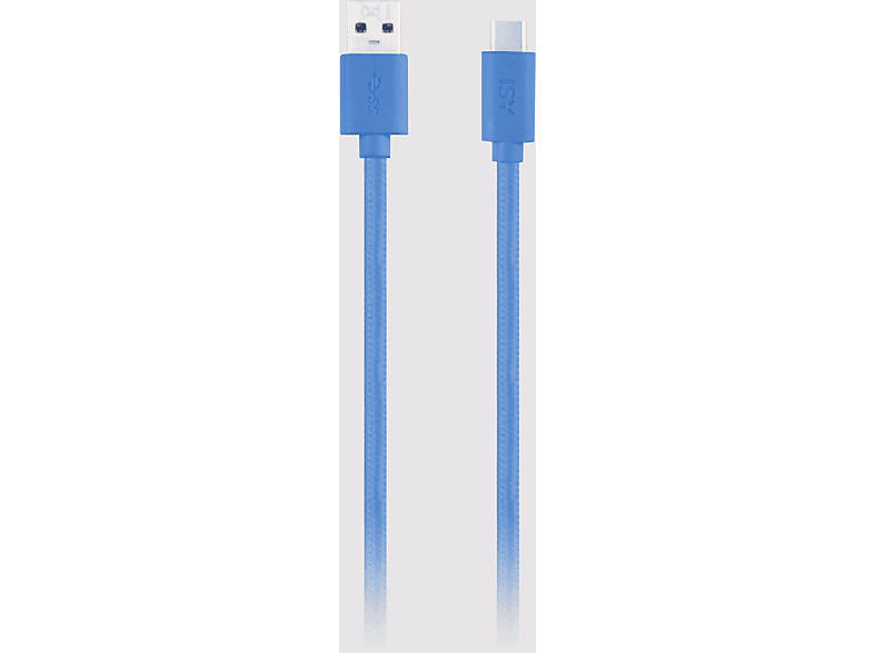 ISY USB-C Lade-/Datenkabel IFC-1800-BL-C, blau; Ladekabel
