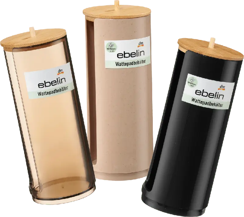 ebelin Wattepadbehälter sortiert