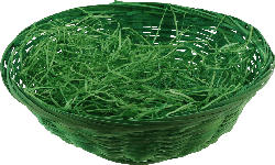 Dekorieren & Einrichten Osterkorb gefüllt mit Ostergras, grün
