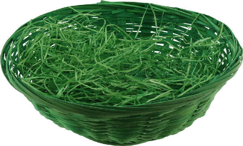Dekorieren & Einrichten Osterkorb gefüllt mit Ostergras, grün