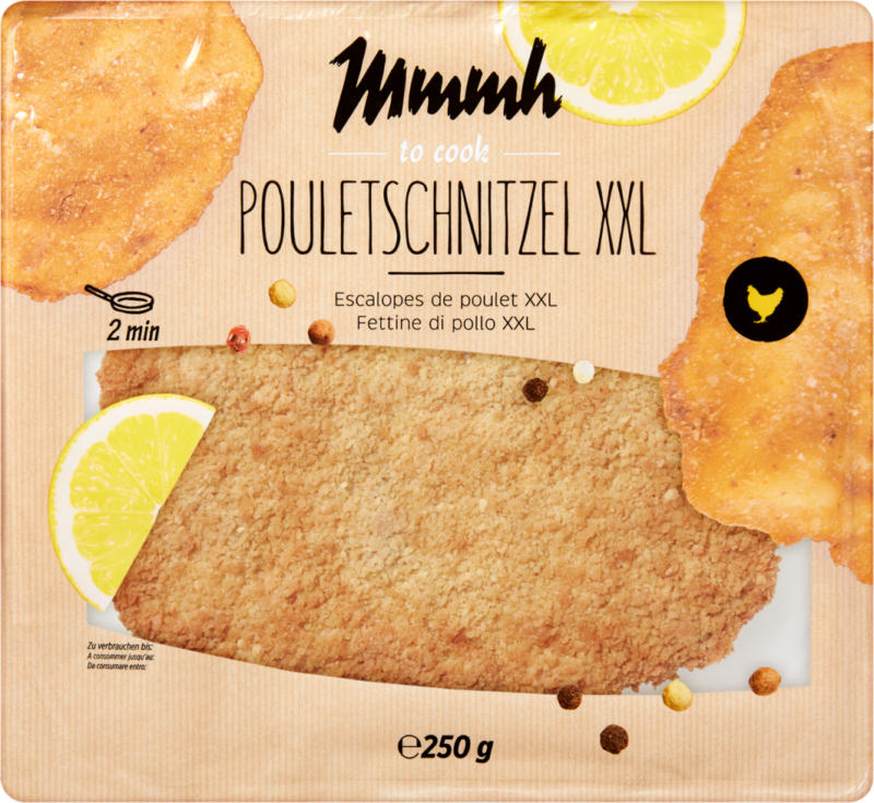 Mmmh XXL Poulet Schnitzel 250, 250 g