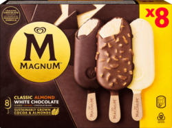 Glace Magnum, assorties: Classic, Almond, White-Chocolate, 8 x 96,25 ml